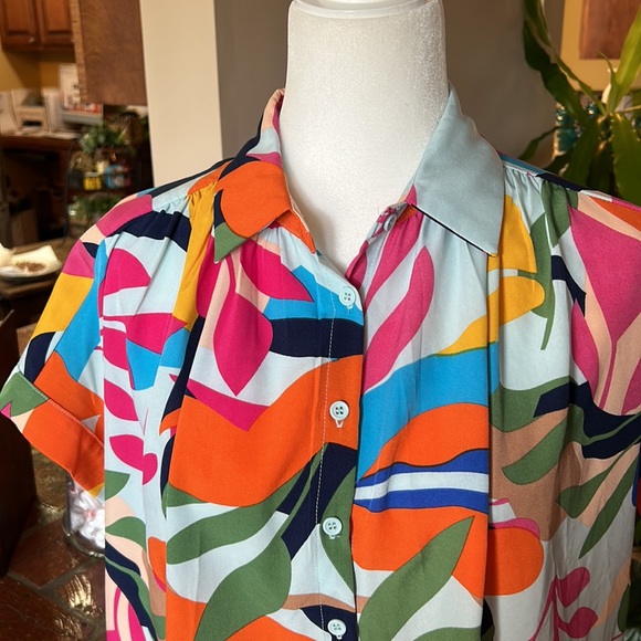 Jodifl vibrant print top szS - Picture 4 of 12